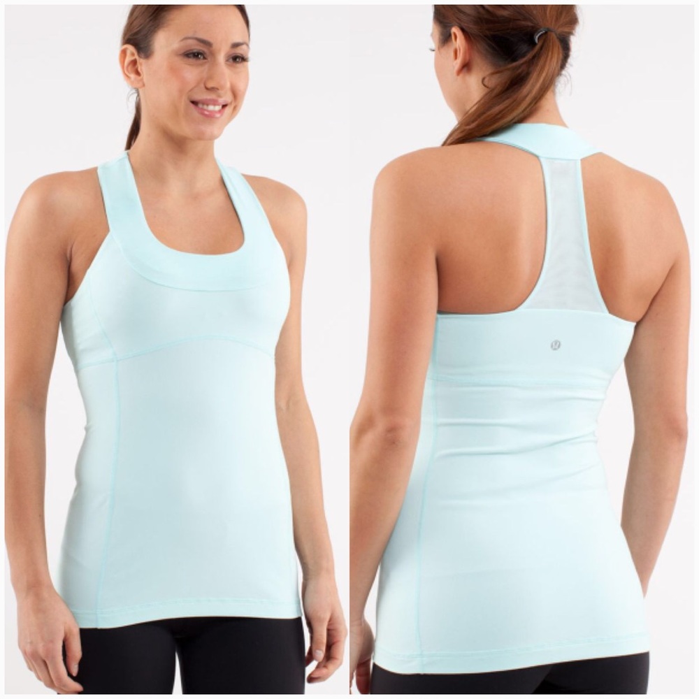 Lululemon scoop neck tank top - light blue - Picture 2 of 8